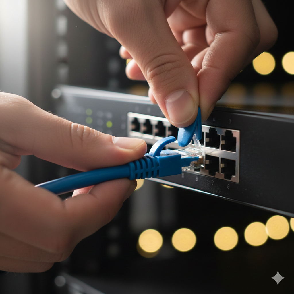 Närbild på händer som reparerar elektronik